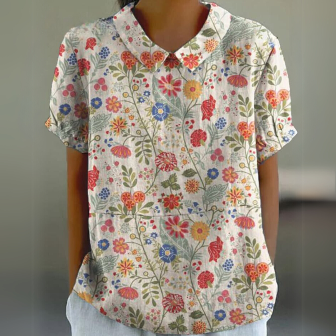 Flora - Vintage Collared Blouse
