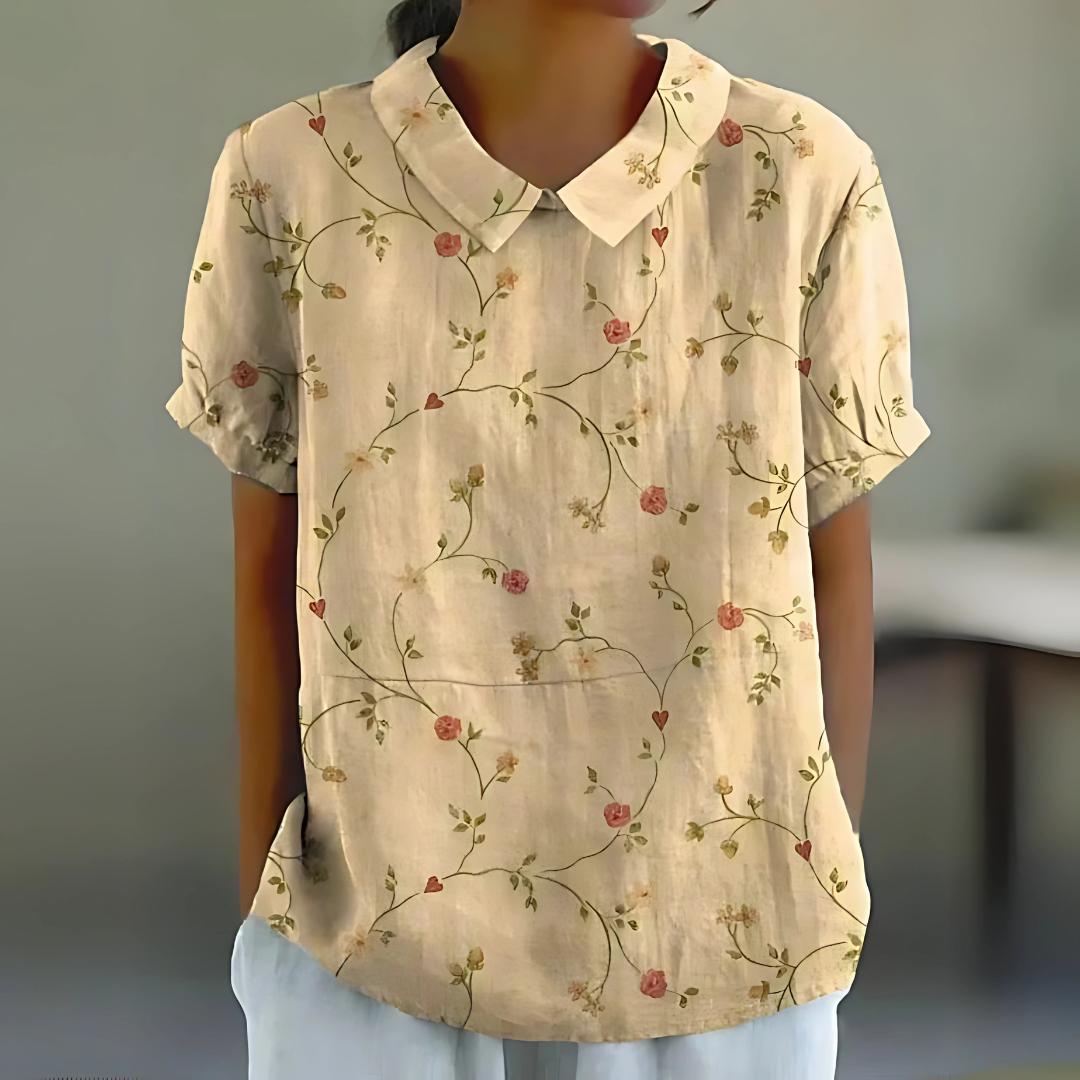 Flora - Vintage Collared Blouse