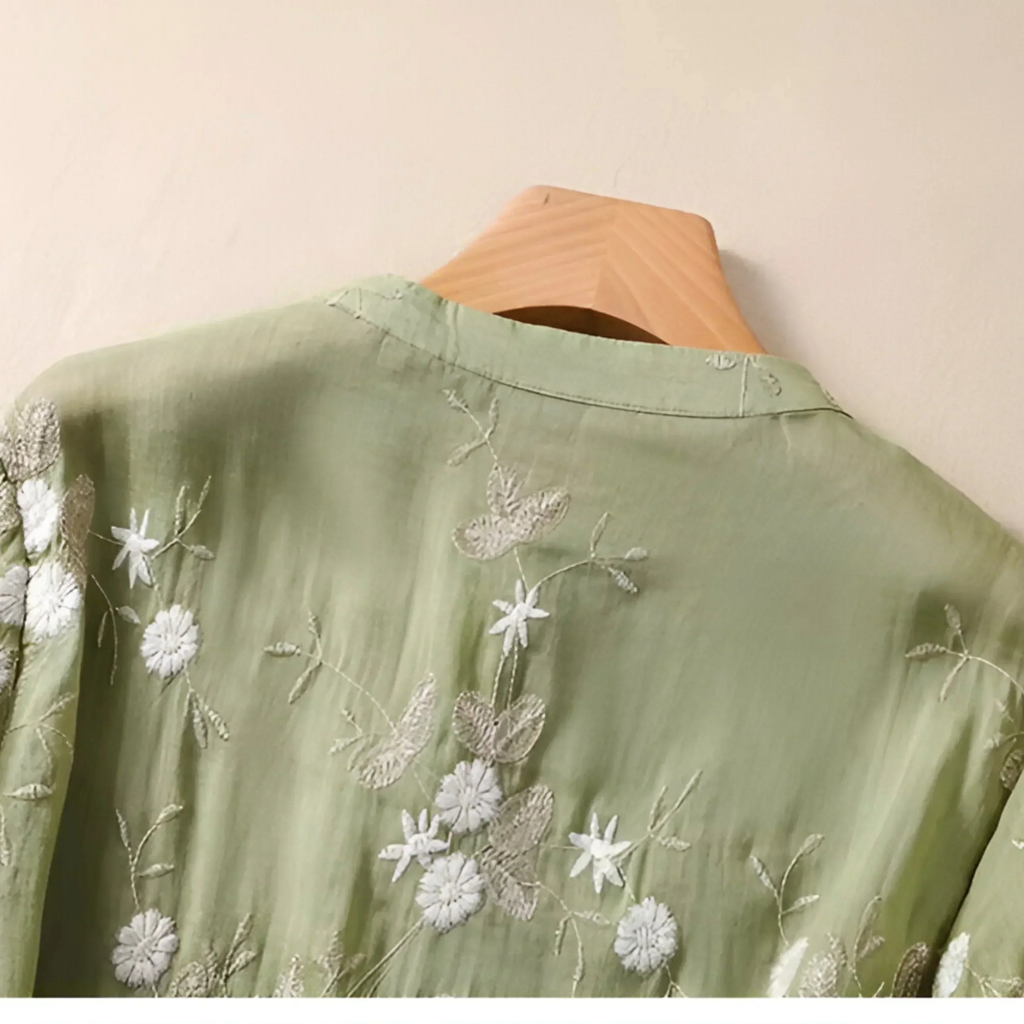 Celeste - Embroidered Cotton Blouse