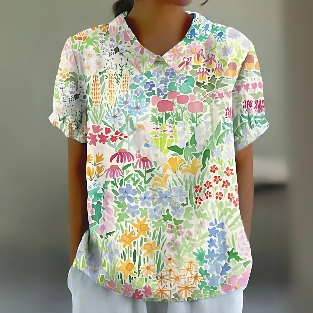 Flora - Vintage Collared Blouse